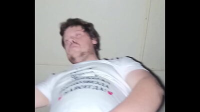 A Russian gay man is jerking his huge cock right in your face!