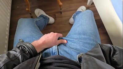 PhantomGentX in Leatherjacket with Hot Dirtytalk! Master Takes Jeans Off & Edges Big Cock to Brink