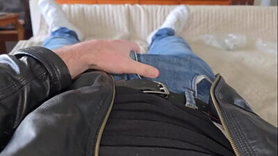 PhantomGentX in Jerks Big Cock in Leatherjacket! Master in Grey Calvin Klein Jerks Big Cock Wild
