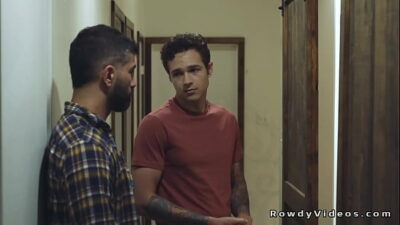 Gay released from prison anal bareback fucks partner