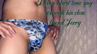 Two straight friends enjoying their first gay sex with each other