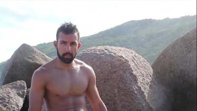 Nudist Beach – Jerking Off on the rocks and ocean Trailer
